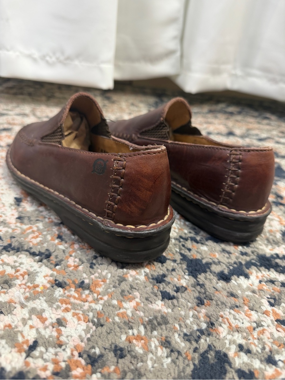 Børn Brown Leather Slip-On Loafers Women’s 7 / EU 38 Handcrafted Comfort Shoes - Picture 7 of 13